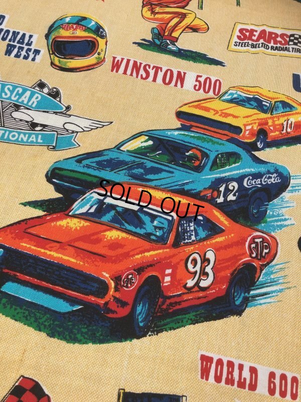 画像6: 70s Vintage SEARS NASCAR Blanket Fabric 268x227cm (B590)