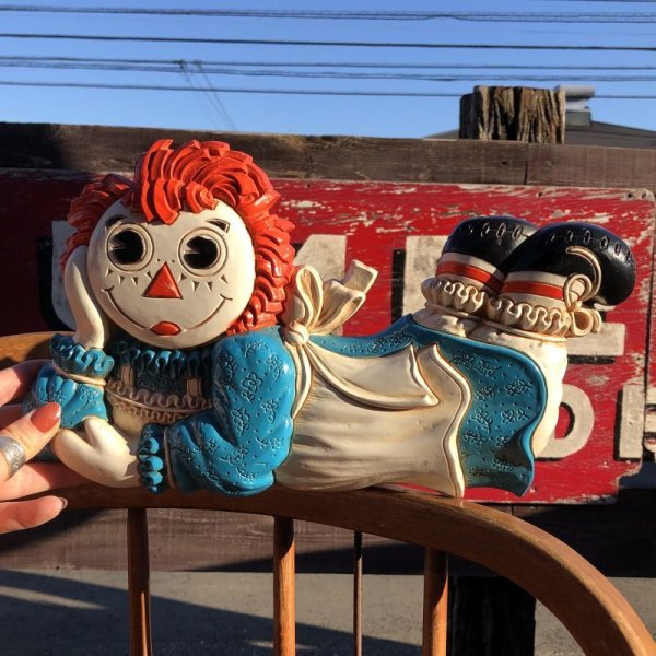 画像1: 70s Vintage Raggedy Ann Decor Plaques (T593)