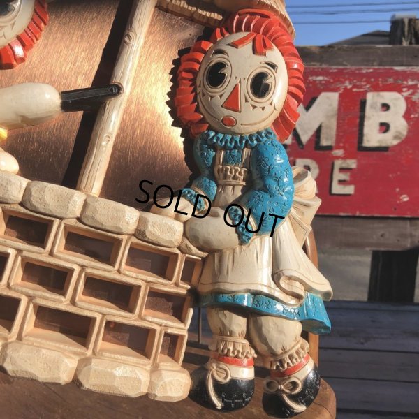 画像5: 70s Vintage Raggedy Ann Andy Wall Decor Plaques (T591)