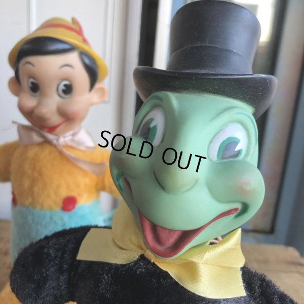 画像8: 50s Vintage GUND Disney Pinocchio & Jiminy Cricket SET (B597)