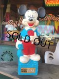 60s Vintage Mickey Mouse Blow Mold Plastic Coin Bank 48cm (B598)