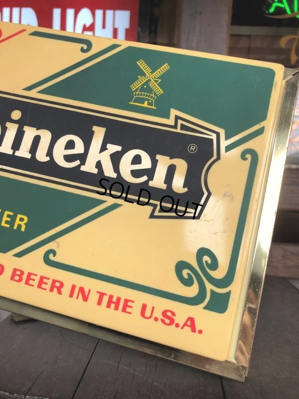 画像4: 70s Vintage Heineken Beer Lighted Sign (B601)