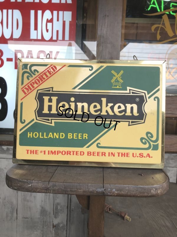 画像2: 70s Vintage Heineken Beer Lighted Sign (B601)