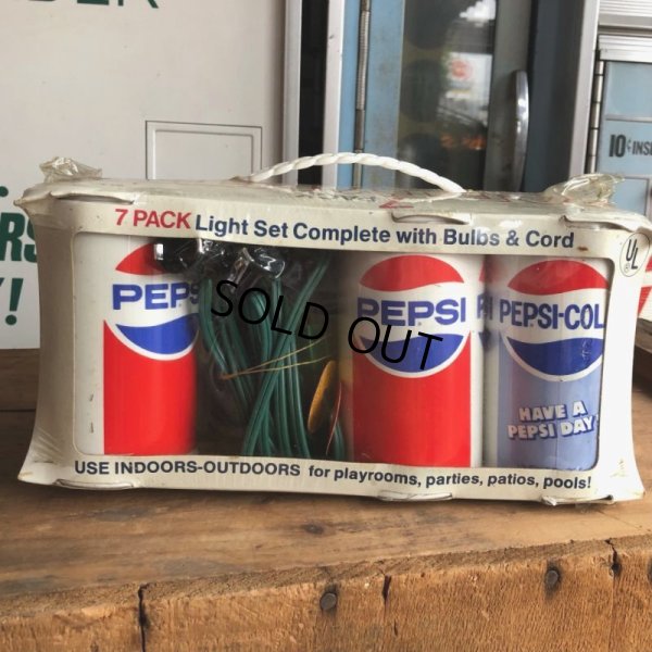 画像2: 70s Vintage Pepsi-Cola HAVE A PEPSI DAY! 7 Pack Party Lights (B602)