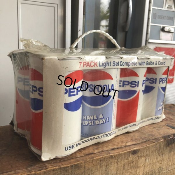 画像8: 70s Vintage Pepsi-Cola HAVE A PEPSI DAY! 7 Pack Party Lights (B602)