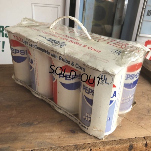 画像7: 70s Vintage Pepsi-Cola HAVE A PEPSI DAY! 7 Pack Party Lights (B602)