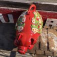 画像9: 70s Vintage Piggy Flowers Coin Bank SUPER BIG SIZE (B613)