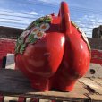 画像14: 70s Vintage Piggy Flowers Coin Bank SUPER BIG SIZE (B613)