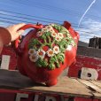 画像15: 70s Vintage Piggy Flowers Coin Bank SUPER BIG SIZE (B613)