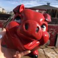 画像16: 70s Vintage Piggy Flowers Coin Bank SUPER BIG SIZE (B613)