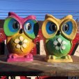 画像8: Vintage Psychedelic Hippie Owl Yellow (B615) 