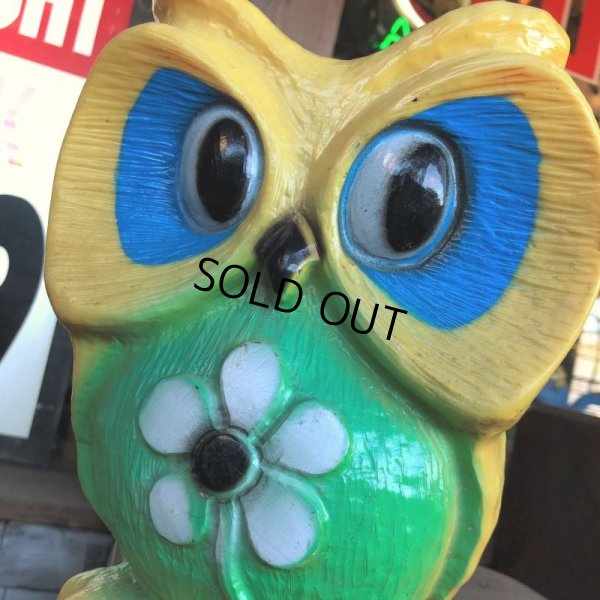 画像7: Vintage Psychedelic Hippie Owl Yellow (B615) 