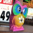 画像3: Vintage Psychedelic Hippie Owl Pink (B616) 