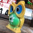 画像2: Vintage Psychedelic Hippie Owl Yellow (B615)  (2)