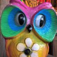 画像8: Vintage Psychedelic Hippie Owl Pink (B616) 