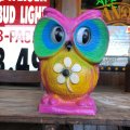 Vintage Psychedelic Hippie Owl Pink (B616) 