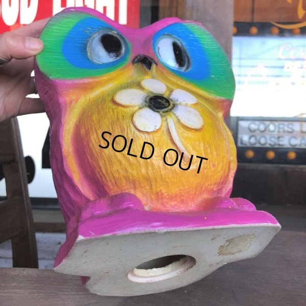 画像5: Vintage Psychedelic Hippie Owl Pink (B616) 