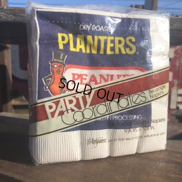 画像4: 80s Vintage Planters Mr Peanut 54 Party Napkins (B623)