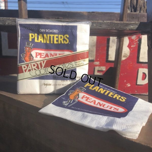 画像1: 80s Vintage Planters Mr Peanut 54 Party Napkins (B623)