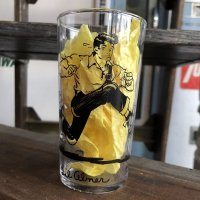 Vintage 1949 Al Capp's Lil' Abner Comic Strip Glass (B643)