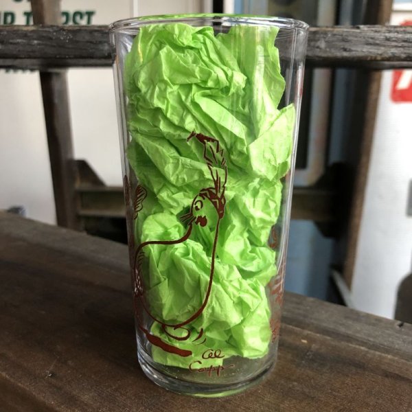 画像4: Vintage 1949 Al Capp's Lil' Abner Lonesome Polecat Comic Strip Glass (B645)