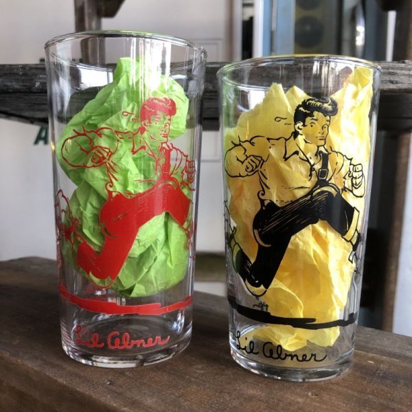 画像9: Vintage 1949 Al Capp's Lil' Abner Comic Strip Glass (B643)