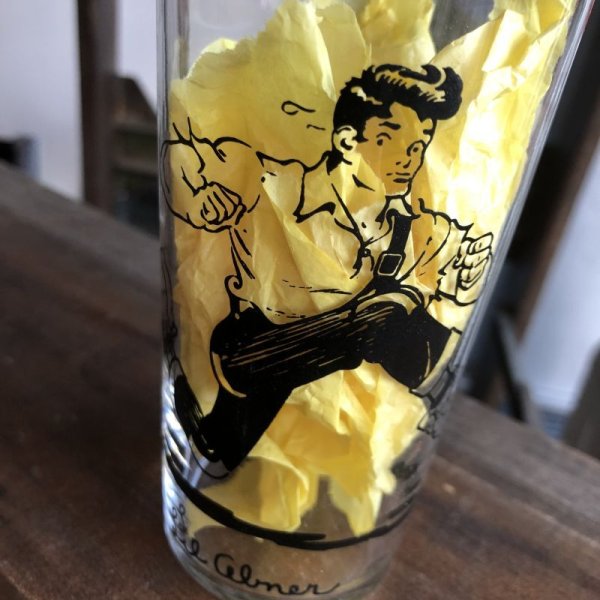 画像5: Vintage 1949 Al Capp's Lil' Abner Comic Strip Glass (B643)
