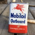 Vintage Mobiloil Outboard Can (B670) 