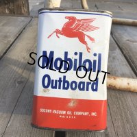 Vintage Mobiloil Outboard Can (B670) 
