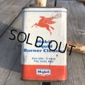 Vintage Mobil Liquid Burner Cleaner Can (B672) 