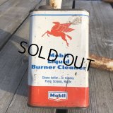Vintage Mobil Liquid Burner Cleaner Can (B672) 