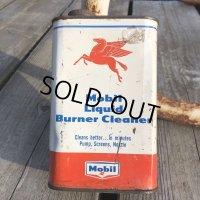 Vintage Mobil Liquid Burner Cleaner Can (B672) 