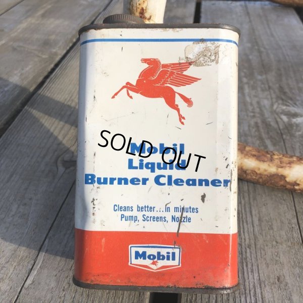 画像1: Vintage Mobil Liquid Burner Cleaner Can (B672) 