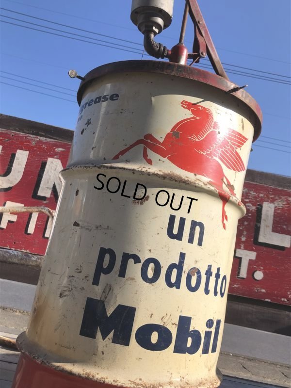 画像3: Vintage Mobil Oil 16 Gallon Barrel Drum Can w/Castar Pegasus Horse (B673) 