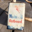 画像1: Vintage Mobiloil Outboard Motor Oil 1 quart Pegasus Can (AL853) (1)