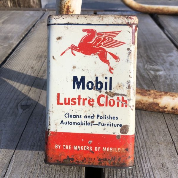 画像1: Vintage Mobil Lustre Cloth Can (B454)