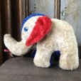 画像7: Vintage Snuggly Midget Zoo Patriotic Stuffed Elephant (B674)