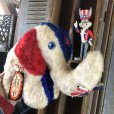 画像12: Vintage Snuggly Midget Zoo Patriotic Stuffed Elephant (B674)