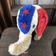 画像4: Vintage Snuggly Midget Zoo Patriotic Stuffed Elephant (B674)