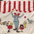 画像6: Vintage Twin Flat Sheet Fabric Bozo the Clown (B684)