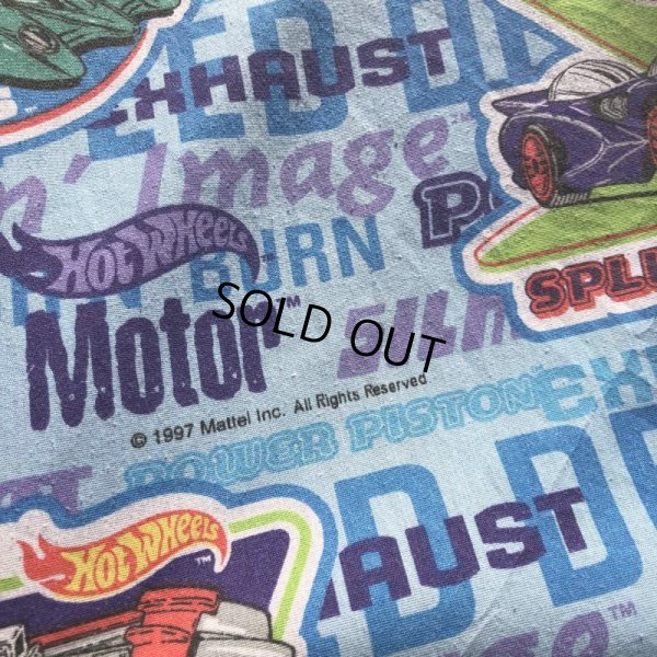 画像7: Vintage Twin Flat Sheet Fabric Hot Wheels (B680)