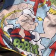 画像6: Vintage Twin Flat Sheet Fabric Popeye (B677)