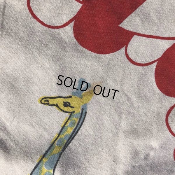 画像13: Vintage Twin Flat Sheet Fabric Bozo the Clown (B684)