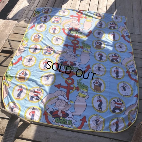 画像8: Vintage Twin Flat Sheet Fabric Popeye (B677)