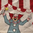 画像8: Vintage Twin Flat Sheet Fabric Bozo the Clown (B684)