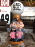 画像2: Vintage BAR IS OPEN Drunk Man Lamp Bar Light (B688) (2)