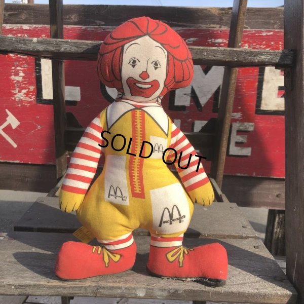 画像1: 80s Vintage McDonald's Pillow Doll Ronald (B139) 