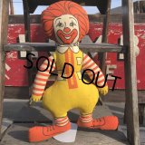 70s Vintage McDonald's Pillow Doll Ronald (B142) 