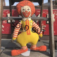 70s Vintage McDonald's Pillow Doll Ronald (B142) 