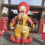80s Vintage McDonald's Pillow Doll Ronald 1985 (B140) 